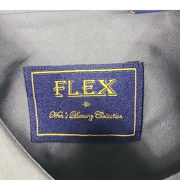 NEW Men's Flex Luxury Collection Designed in Italy Long Sleeve GreyShirt Sz XL - Picture 3 of 8